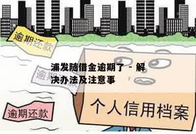 浦发随借金逾期了 - 解决办法及注意事