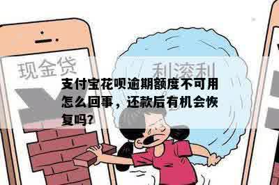 支付宝花呗逾期额度不可用怎么回事，还款后有机会恢复吗？