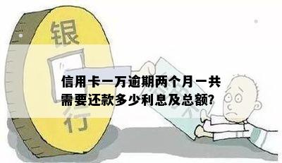 信用卡一万逾期两个月一共需要还款多少利息及总额？