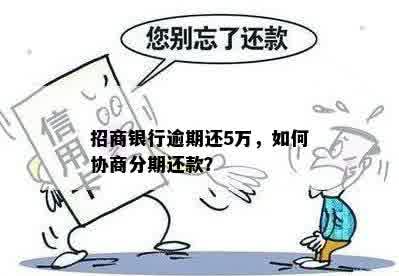 招商银行逾期还5万，如何协商分期还款？