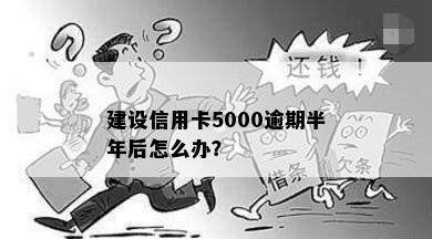 建设信用卡5000逾期半年后怎么办？