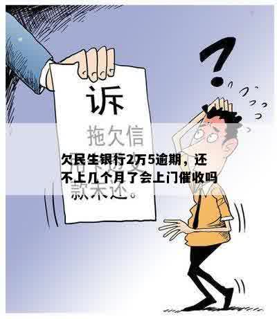 欠民生银行2万5逾期，还不上几个月了会上门催收吗