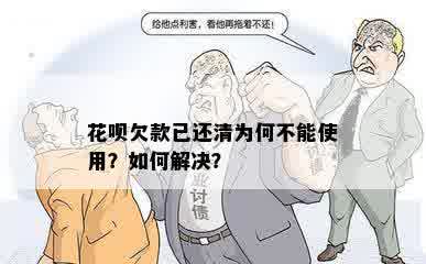 花呗欠款已还清为何不能使用？如何解决？