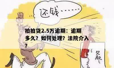 拍拍贷2.5万逾期：逾期多久？如何处理？法院介入？