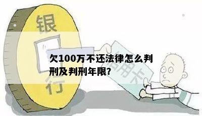 欠100万不还法律怎么判刑及判刑年限？