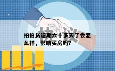 拍拍贷逾期六十多天了会怎么样，影响买房吗？