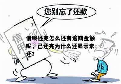 借呗还完怎么还有逾期金额呢，已还完为什么还显示未还？