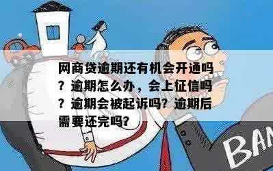 网商贷逾期还有机会开通吗？逾期怎么办，会上征信吗？逾期会被起诉吗？逾期后需要还完吗？