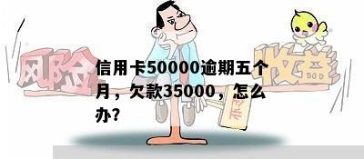 信用卡50000逾期五个月，欠款35000，怎么办？