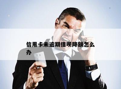 信用卡未逾期借呗降额怎么办