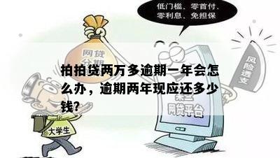 拍拍贷两万多逾期一年会怎么办，逾期两年现应还多少钱？