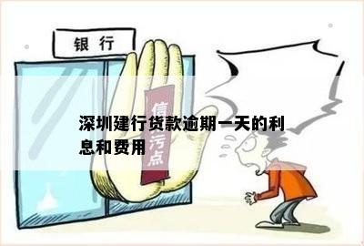 深圳建行货款逾期一天的利息和费用