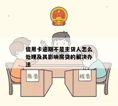 信用卡逾期不是主贷人怎么处理及其影响房贷的解决办法