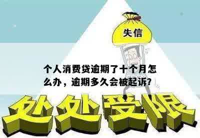 个人消费贷逾期了十个月怎么办，逾期多久会被起诉？