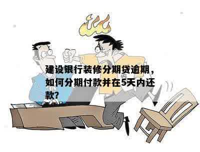 建设银行装修分期贷逾期，如何分期付款并在5天内还款？