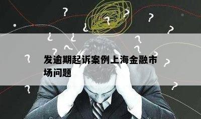 发逾期起诉案例上海金融市场问题