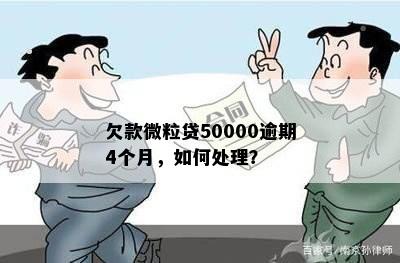 欠款微粒贷50000逾期4个月，如何处理？