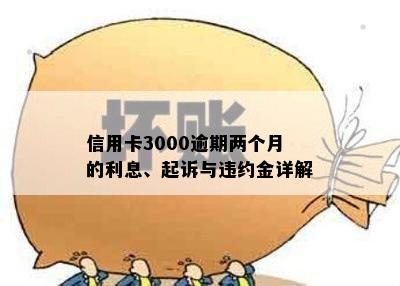 信用卡3000逾期两个月的利息、起诉与违约金详解