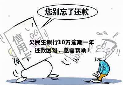 欠民生银行10万逾期一年，还款困难，急需帮助！