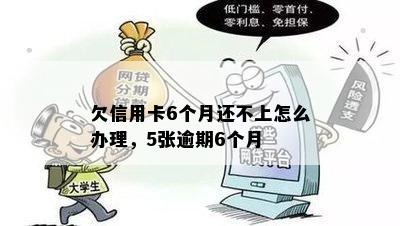 欠信用卡6个月还不上怎么办理，5张逾期6个月