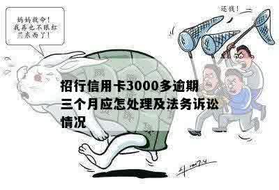 招行信用卡3000多逾期三个月应怎处理及法务诉讼情况