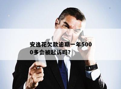 安逸花欠款逾期一年5000多会被起诉吗？