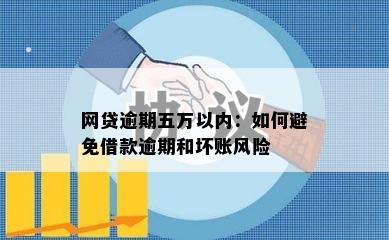 网贷逾期五万以内：如何避免借款逾期和坏账风险