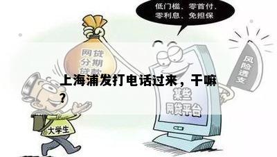 上海浦发打电话过来，干嘛？