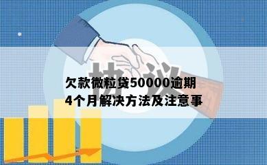 欠款微粒贷50000逾期4个月解决方法及注意事