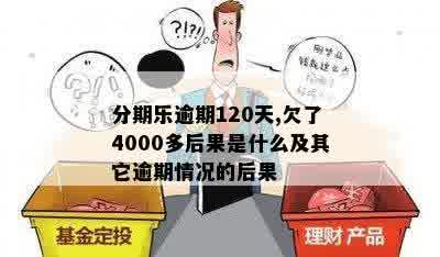 分期乐逾期120天,欠了4000多后果是什么及其它逾期情况的后果