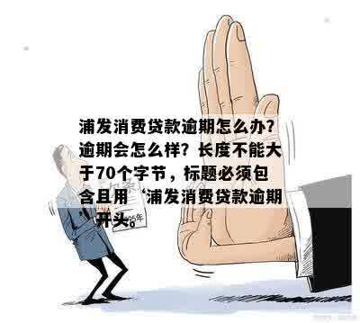 浦发消费贷款逾期怎么办？逾期会怎么样？长度不能大于70个字节，标题必须包含且用‘浦发消费贷款逾期’开头。