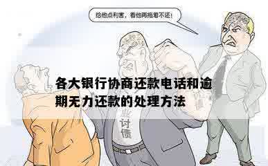 各大银行协商还款电话和逾期无力还款的处理方法