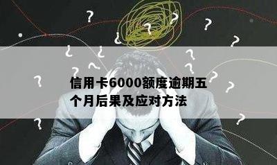 信用卡6000额度逾期五个月后果及应对方法