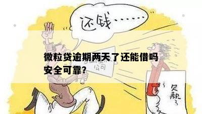 微粒贷逾期两天了还能借吗安全可靠？