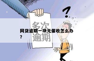 网贷逾期一块元催收怎么办？