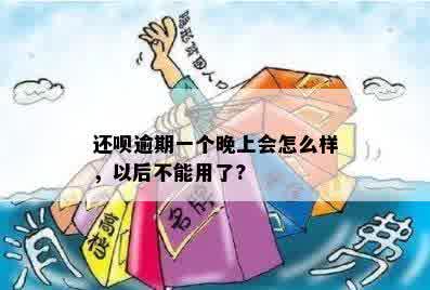 还呗逾期一个晚上会怎么样，以后不能用了?