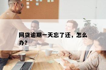 网贷逾期一天忘了还，怎么办？