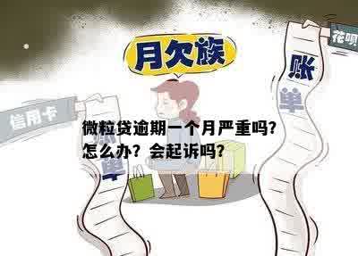 微粒贷逾期一个月严重吗？怎么办？会起诉吗？