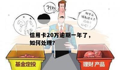 信用卡20万逾期一年了，如何处理？