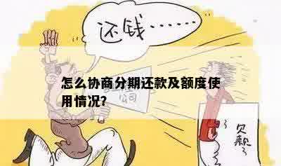 怎么协商分期还款及额度使用情况？