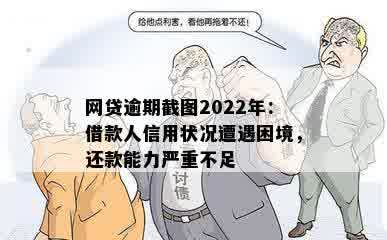 网贷逾期截图2022年：借款人信用状况遭遇困境，还款能力严重不足