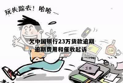 欠中国银行23万货款逾期，逾期费用和催收起诉