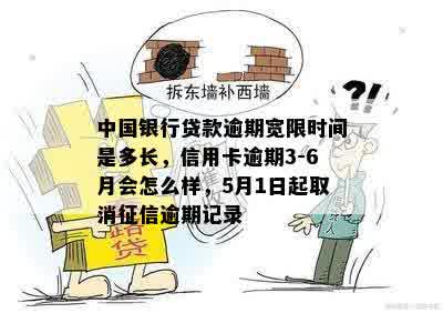 中国银行贷款逾期宽限时间是多长，信用卡逾期3-6月会怎么样，5月1日起取消征信逾期记录