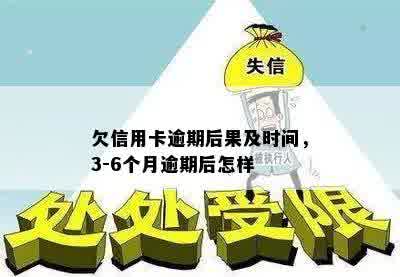 欠信用卡逾期后果及时间，3-6个月逾期后怎样