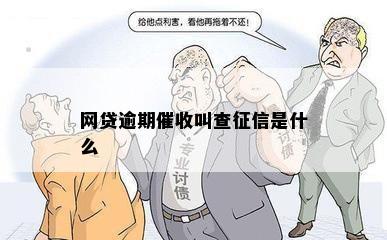 网贷逾期催收叫查征信是什么