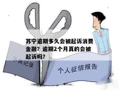 苏宁逾期多久会被起诉消费金融？逾期2个月真的会被起诉吗？