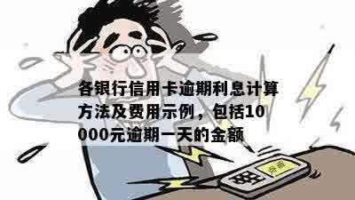 各银行信用卡逾期利息计算方法及费用示例，包括10000元逾期一天的金额