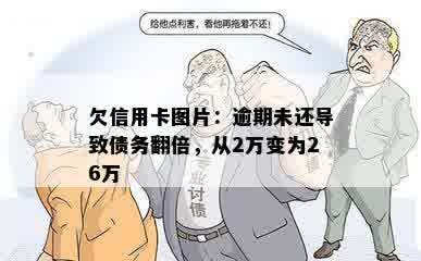 欠信用卡图片：逾期未还导致债务翻倍，从2万变为26万