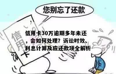 信用卡30万逾期多年未还，会如何处理？诉讼时效、利息计算及应还款项全解析