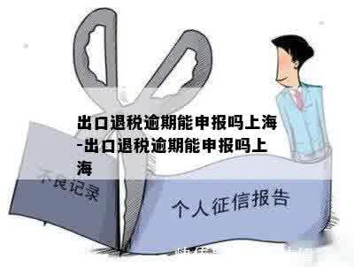 出口退税逾期能申报吗上海-出口退税逾期能申报吗上海